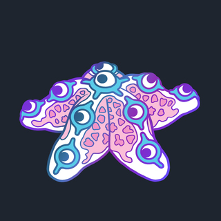 Starfish Pin - Rainbow