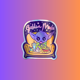 Goblin Mode Holographic Sticker