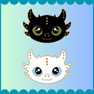 Dragon Heads Pin Set