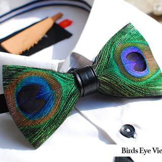 Feather Bow Tie