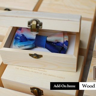 Wood Bow Tie Box