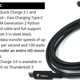USB-C Generation-2 QC 3.1 & Thunderbolt-3 Support