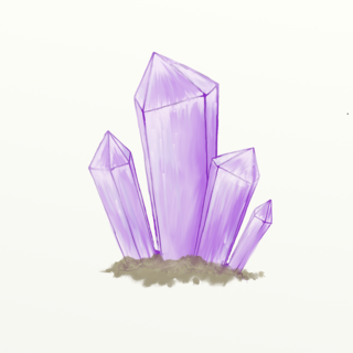 Little Crystals - pewter sprue