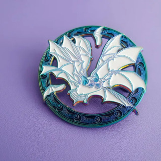 Celestial Bat Pin - Rainbow