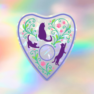 Cat Planchette Suncatcher