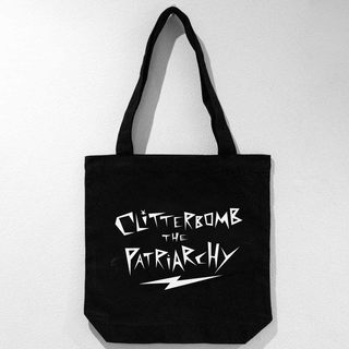 Clitterbomb the Patriarchy!! Tote Bag + 6 Bags of Clitter