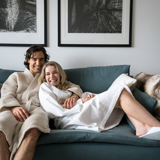 Waffle Robe with Slippers