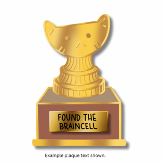 Customizable Trophy + one plaque