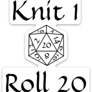 Knit 1 Roll 20 Sticker