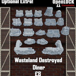 Wasteland Destroyed Diner