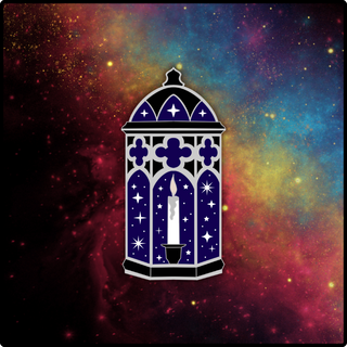 Domed Lantern Blue Variant Pin