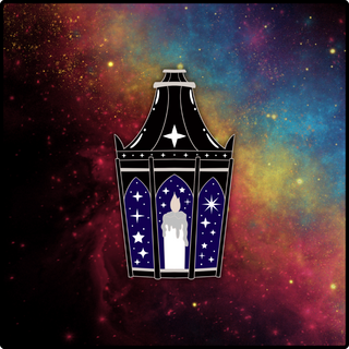 Forked Lantern Blue Variant Pin