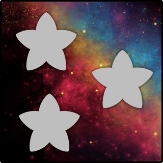 3D Silver Metal Star Mini Pins