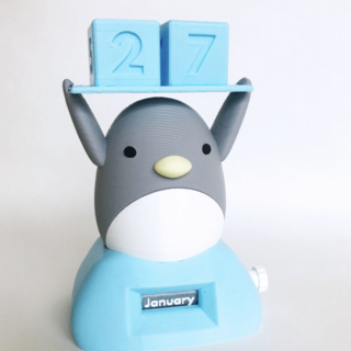 Albert the Penguin Forever Desk Calendar with Ice Dates*