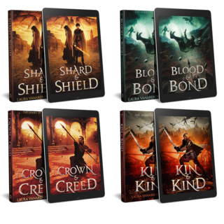 The Shard of Elan in standard paperbacks