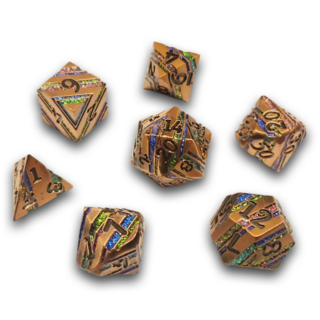 'Bulkhead' Metal Dice - Bronze