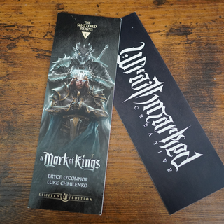 'A Mark of Kings' Signed Paper Bookmark