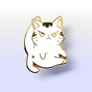 Enamel Pin Angry Cat