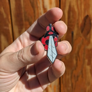 Crusader's Sword Mini Sword Pin