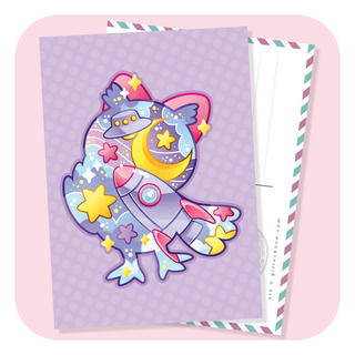 Magical Silhouette Celeste Postcard