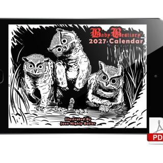 2027 Baby Bestiary Calendar (PDF)