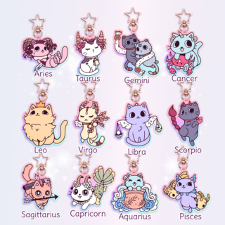 🔗🌠 Zodiac Keychains