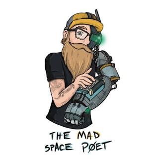 Mad Space Poet JJ Cyborg Sticker