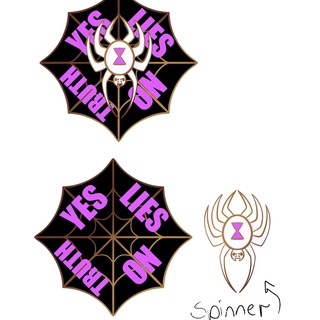 Spinning Spider Enamel Pin