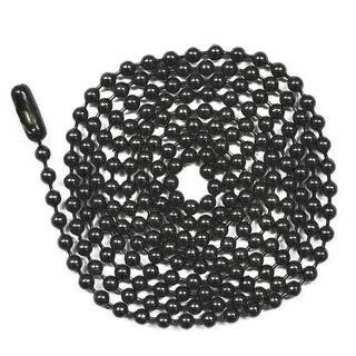 Black Bead Ball Chain Necklace