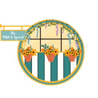 Flower Shop Door Enamel Pin