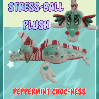 Peppermint Chocness Stress-ball Plush Re-release