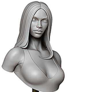 Amy bust STL