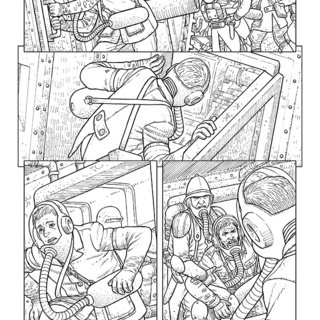 Original artwork for page 29 of First Men on Mars #1 by Paul McCaffrey