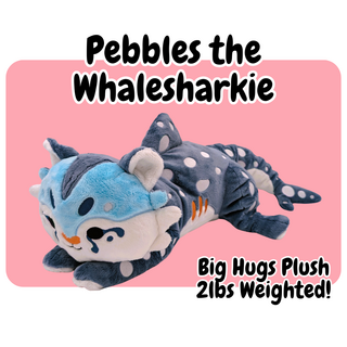 Pebbles Whalesharkie BIG HUGS Weighted Plush