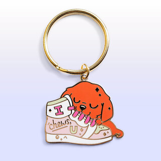 Keychain "I Chews U" Golden Retriever