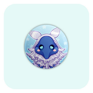 Genshin Impact Abyssal Mage Cyro Badge Button