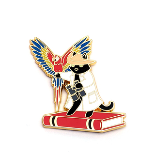 Ornithology Cat Pin