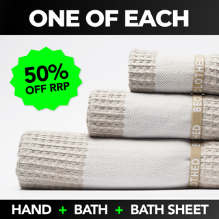 One of Each: Hand + Bath + Sheet