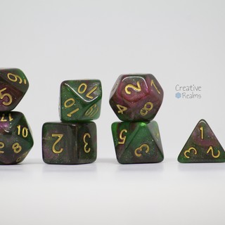 Dice Set Garden of Roses