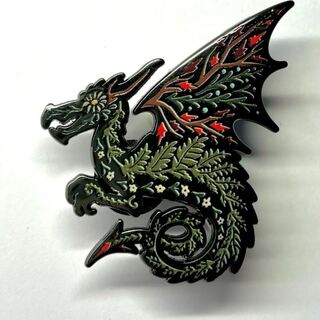 Folk Dragon Pin - pre-order