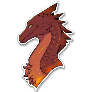 "Blaze" Fire Dragon Sticker