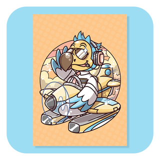 A6 Postcard - Animal Crossing - Wilbur