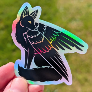Crow Fox Sticker
