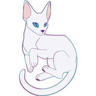 Lucky White Cat Pin