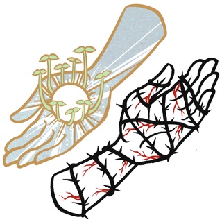 Life & Death Hand Pin Set