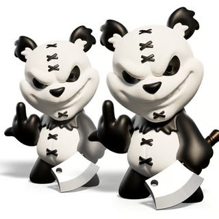 DOUBLE TROUBLE: 2x Exclusive 12” Peter Panda Designer Toys