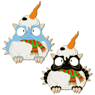 Pin - Snowman Derpy (2 Variants) - Festive
