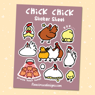 Chicken Sticker Sheet
