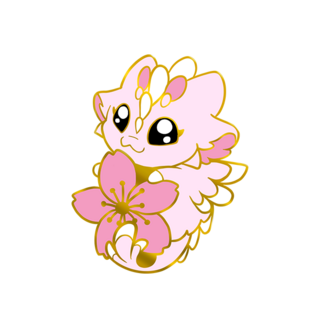 Pollen Puff 'Cutie' Filler Enamel Pin (Pre-Order)