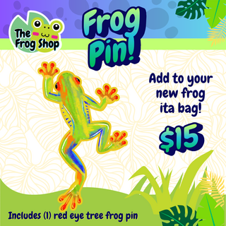 Red Eye Tree Frog Pin